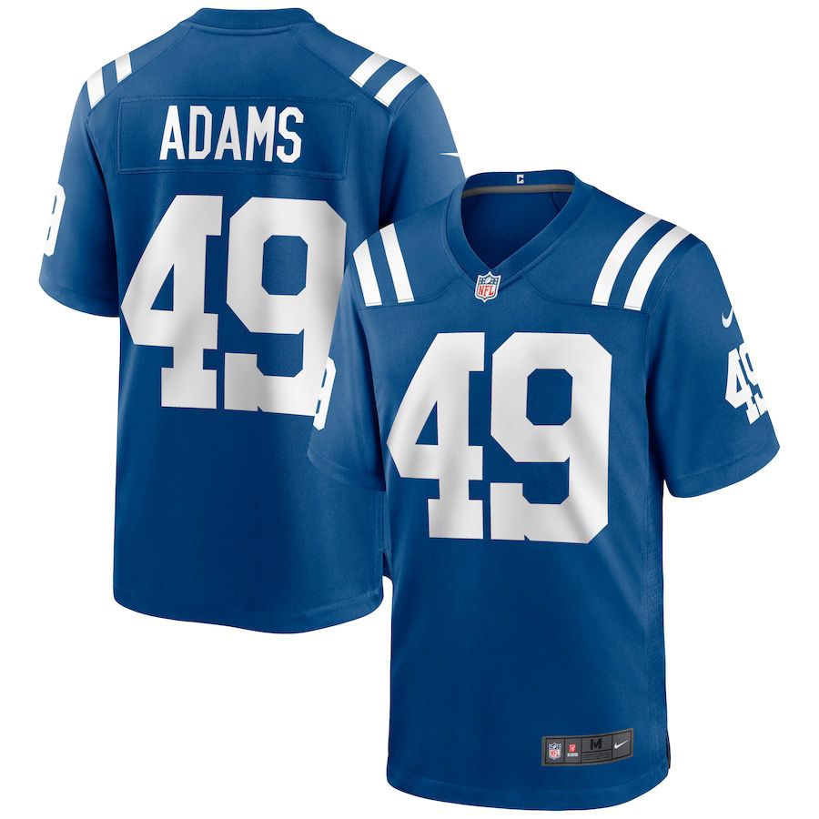 Men Indianapolis Colts #49 Matthew Adams Nike Royal Game NFL Jersey
